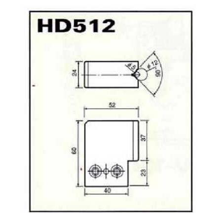 HD-512 60×52×24 Φ5〜Φ12  1 個 WDV-170 ワンダーバイス 用オプションパーツ ワイヤー放電加工機用バイス    エヌジェイアイ