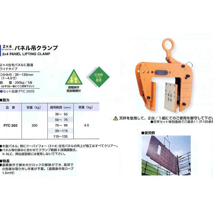 2X4パネル吊クランプ　PTC200 　　　 スーパーツール_1