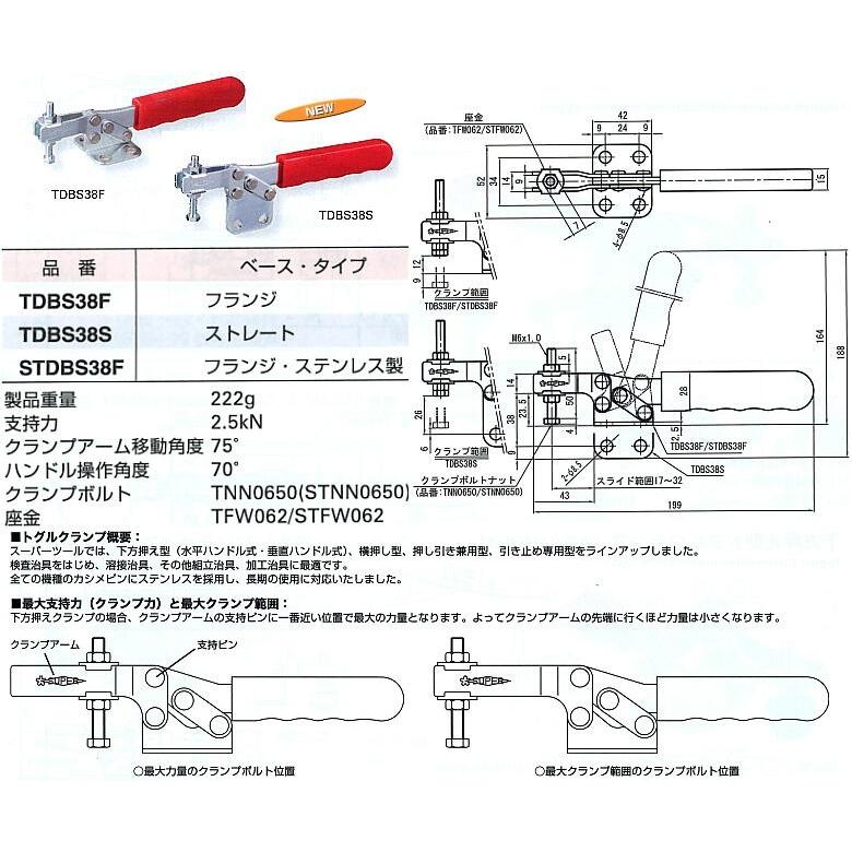 ランキングや新製品 スーパーツール L 下方押え型トグル