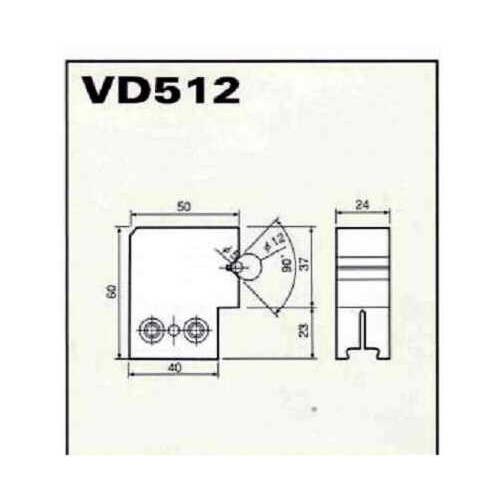 VD-512 60×50×24 Φ5〜Φ12  1 個 WDV-170 ワンダーバイス 用オプションパーツ ワイヤー放電加工機用バイス    エヌジェイアイ