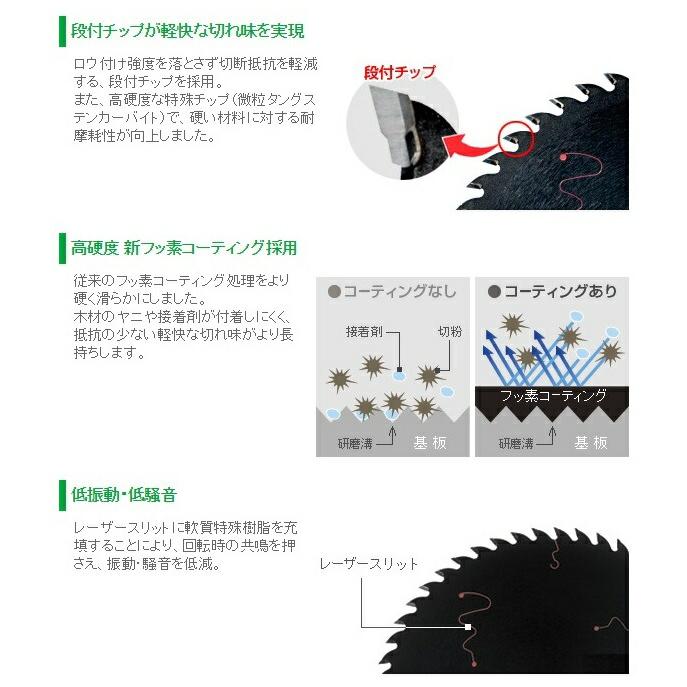 日立 スーパーチップソー ブラック2 丸のこ用 165mm 52P 0033-1981 集成材・一般木材用 HiKOKI ハイコーキ ネコポス可 在庫 | HiKOKI | 02