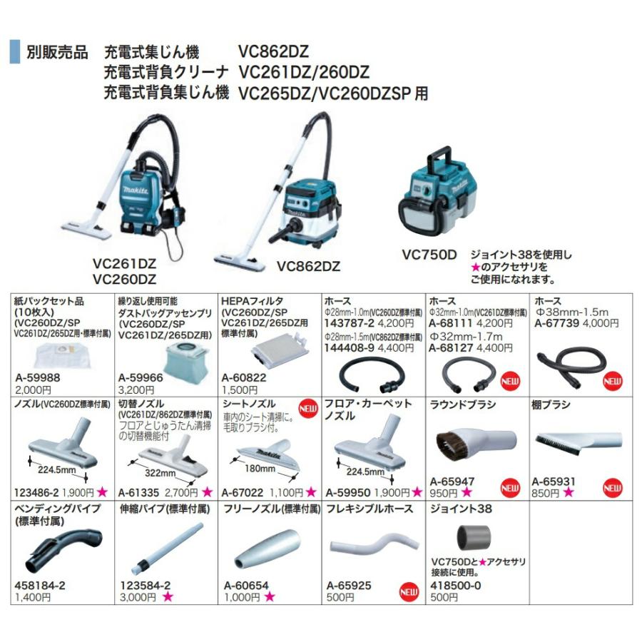 マキタ (マキタ) 集じん機用 ホースφ28mm-1.0m 143787-2 VC260DZ