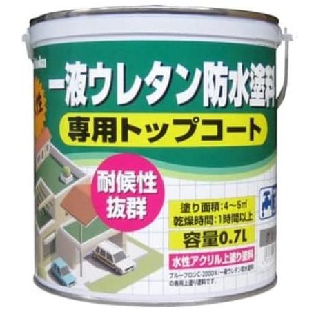 日本特殊塗料 1液ウレタン防水塗料 グレー 0.7L 上塗り 専用トップ