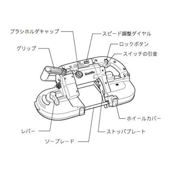 (マキタ) ポータブルバンドソー 2107F 軽量6.3kg 定置式にも変更可能 筒型ハウジングで繋いだ高剛性ボディ 256x508x185mm makita 大型商品 | マキタ | 01