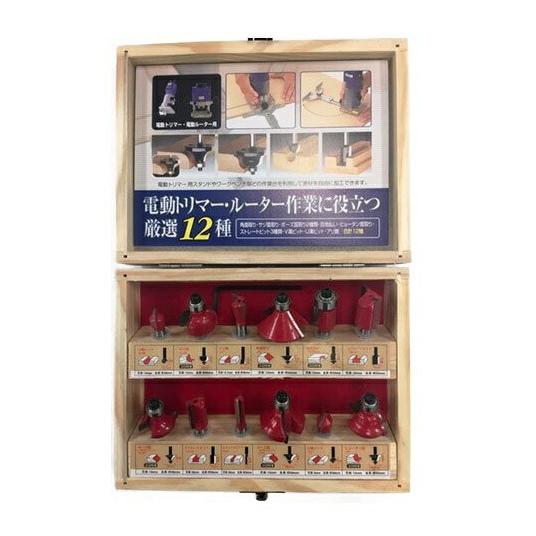 新品タグ付き 
MIZUNO ミズノJr フルオープンパンツ マキタ（makita） イチネンミツトモ 超硬刃トリマービット 12本組 φ6mm