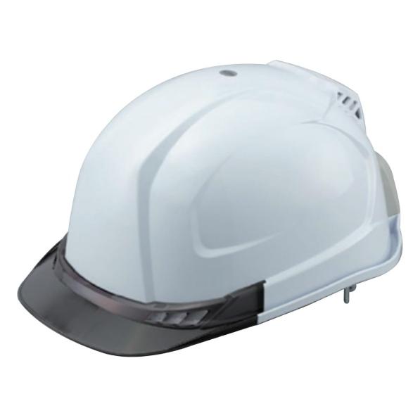 トーヨー No.399F-S 送風機内蔵ヘルメット WINDY HELMET 白 ひさし