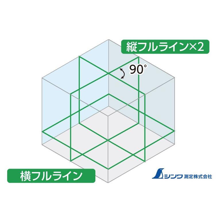 シンワ レーザー墨出し器 71618 レーザーロボ X line グリーン