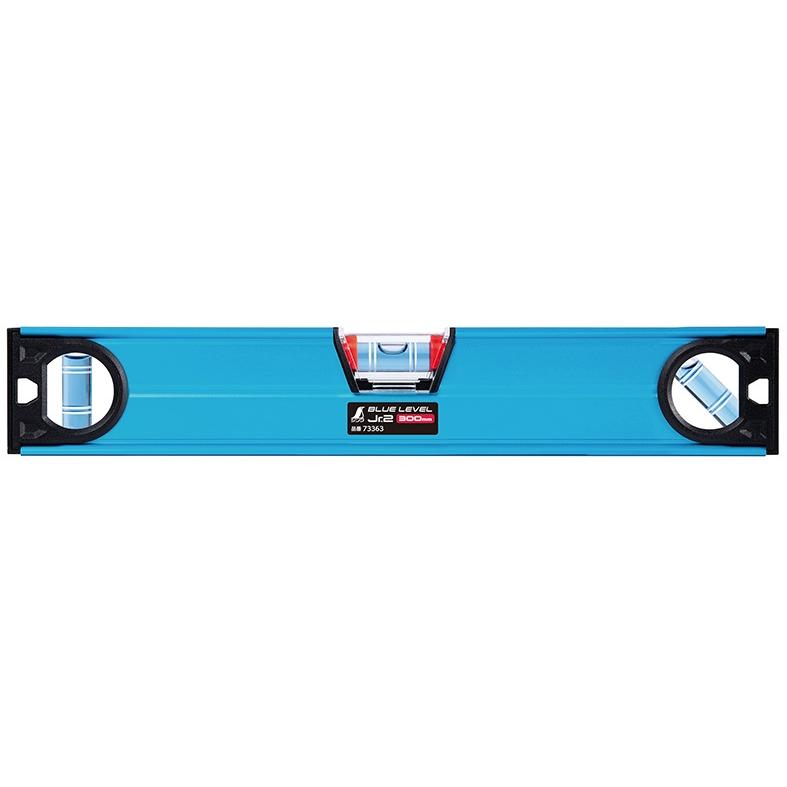 シンワ ブルーレベルJr.2 品名300mm 品番73363 水平器 全気泡管±1.0mm/m 高精度 水で洗える気泡管カバー V字型溝付 BLUE LEVEL 。 | 