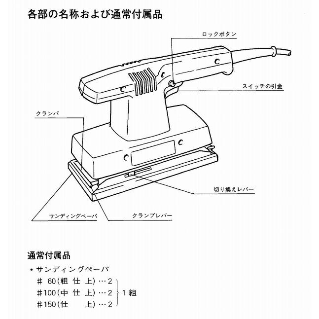 マキタ（makita） ダブル仕上サンダ 9035N サンディングペーパー#60 