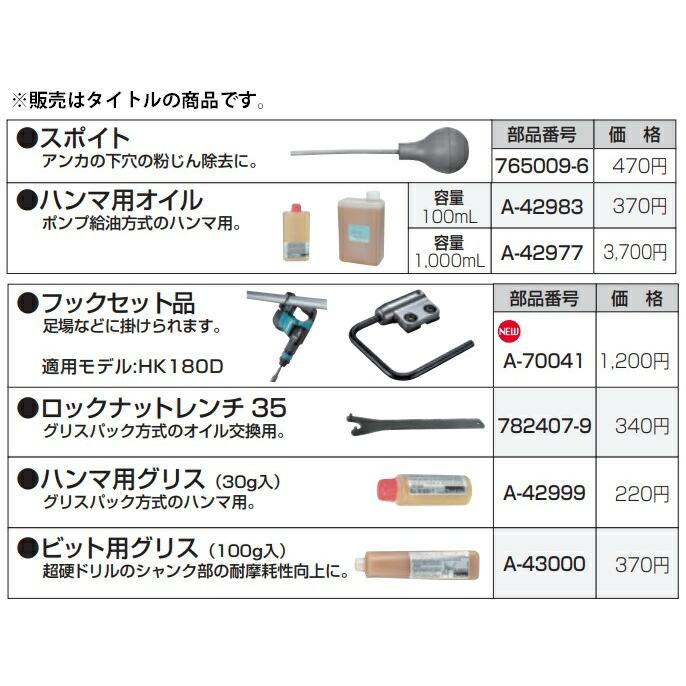 ゆうパケ可 (マキタ) ハンマ用グリス 30g入 A-42999 グリスパック方式のハンマ用 makita｜toolking｜03