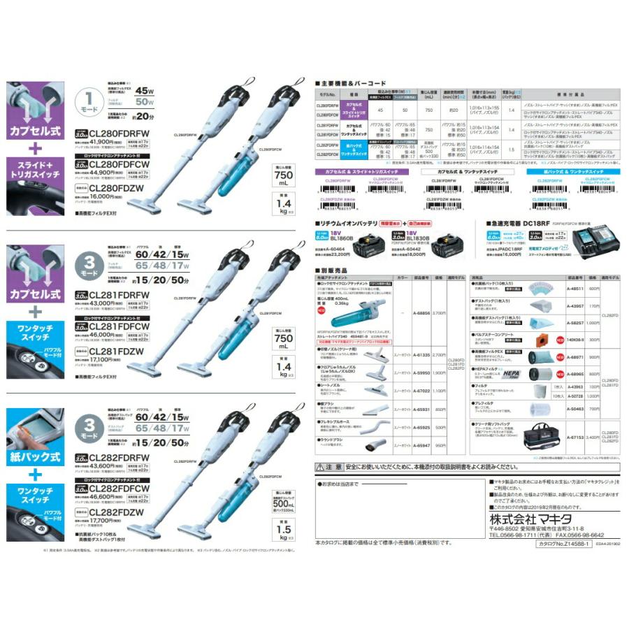 マキタ（makita） ロック付クリーナ用伸縮フレキシブルホース A-70362