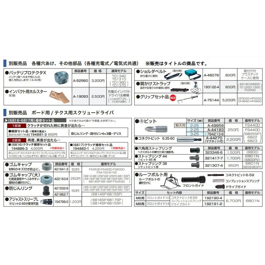 天然素材 アタセット マキタ（makita） グリップセット品 A-75144 適用モデルDF002G・HP002G