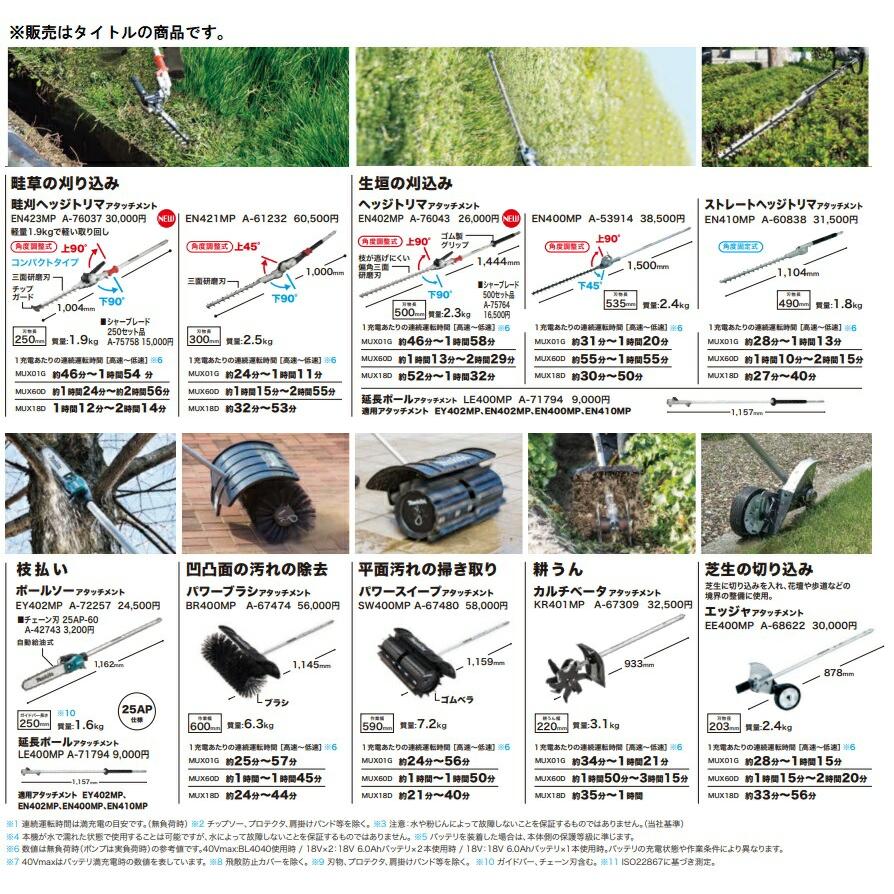 Makita ヘッジトリマー アタッチメントA-76043 マキタ (マキタ) ヘッジトリマアタッチメント A-76043 EN402MP