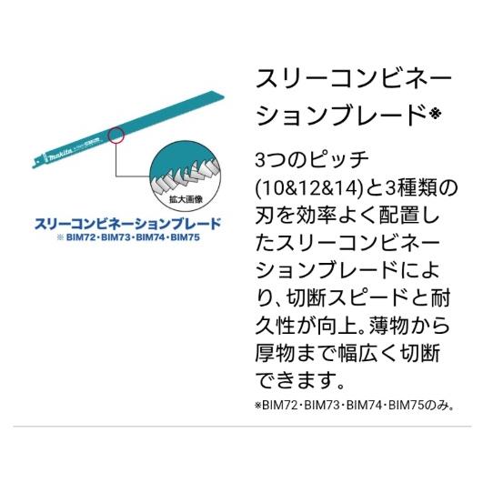 マキタ（makita） A-78380 レシプロソーブレード BIBlue レシプロ刃 50