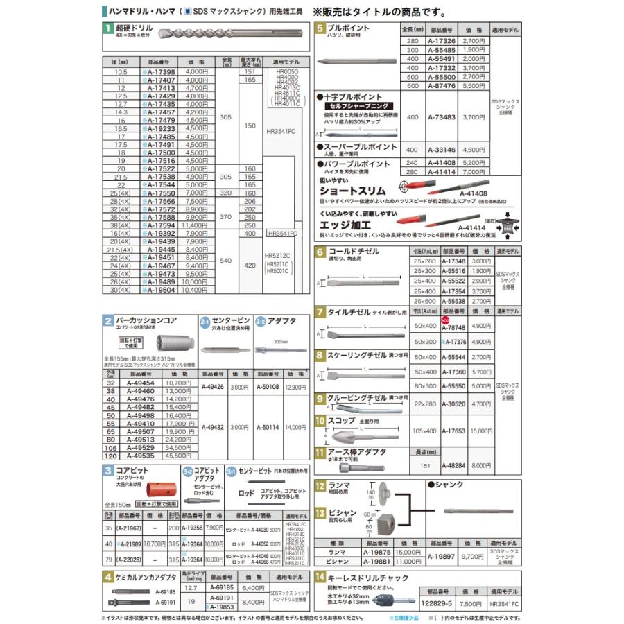 マキタ（makita） A-78748 タイルチゼル 寸法50x400mm タイル剥がし用