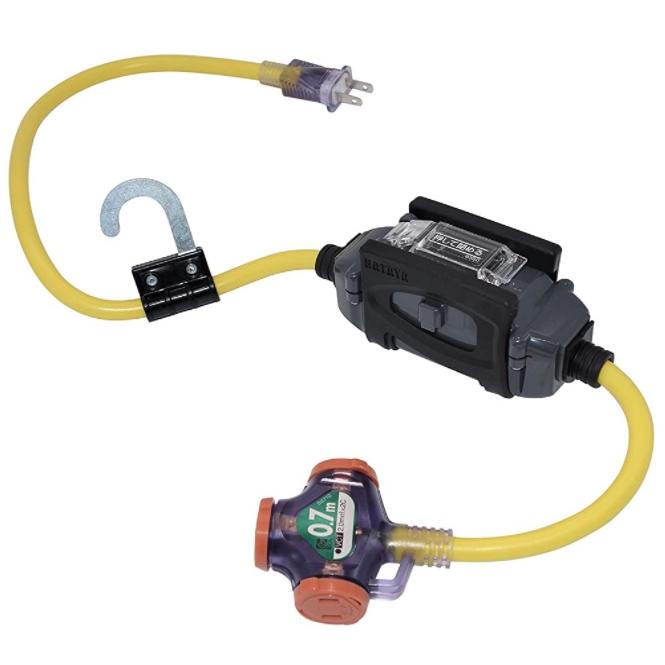 (未使用･未開封品)　ハタヤ ブレーカー付延長コード BFX103KC 7z28pnb HATAYA（ハタヤ） 屋外用 ブレーカー付延長コード BFX103KC イエロー