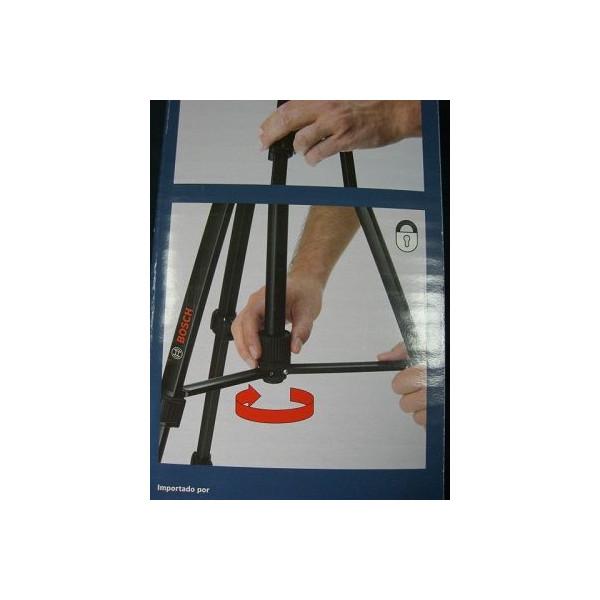 特売 軽量 ボッシュ レーザー距離計用 アルミ三脚 BT150 ブラック 取付ねじネジ径 1/4インチ   在庫 | BOSCH（DIY、工具） | 05