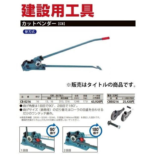 日立（HITACHI） MCC カットベンダー CB-0216 替刃式 全長1248mm 質量