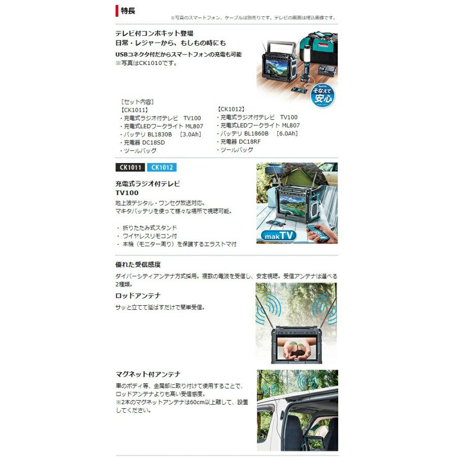 マキタ(Makita) 防災用コンボキット CK1011 楽天市場】makita マキタ CK1011 防災用コンボキット(充電式ラジオ付