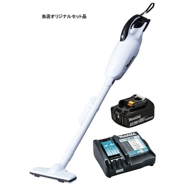 マキタ（makita） 充電式クリーナ CL180FDZW(白)+バッテリBL1830B+充電