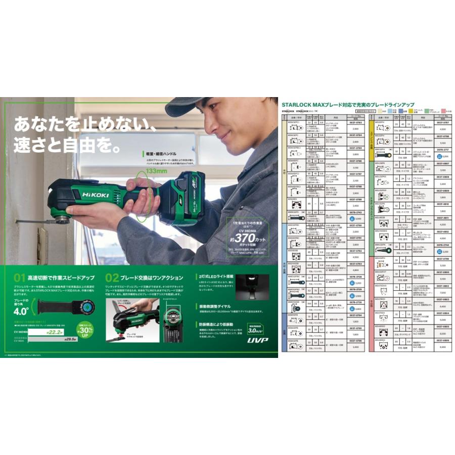 HiKOKI CV36DMA(NN) コードレスマルチツール 本体のみ 36V対応 日立 ハイコーキ | HiKOKI | 07
