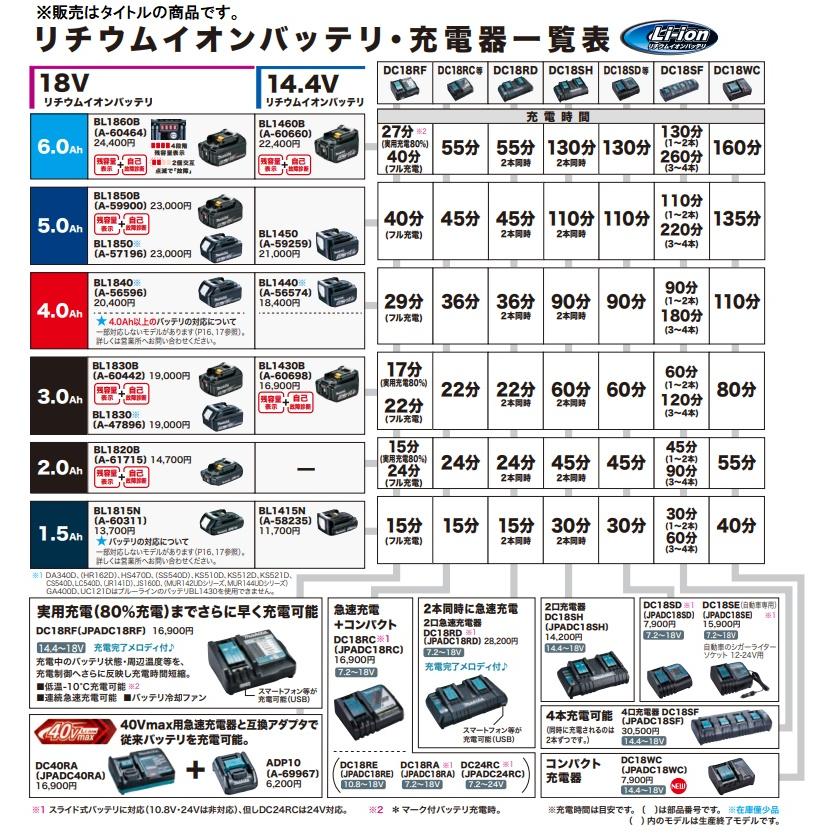 マキタ（makita） コンパクト充電器 DC18WC JPADC18WC 14.4V