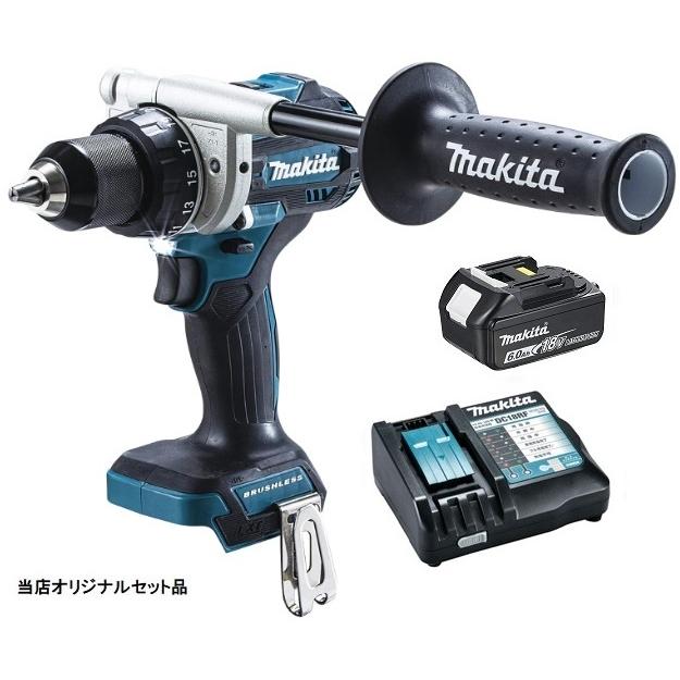 df486dz バッテリー、充電器付き マキタ（makita） 充電式ドライバドリル DF486DZ+バッテリBL1860B+充電