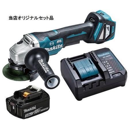 マキタ（makita） 充電式ディスクグラインダ GA418DZ+バッテリBL1830B+ 