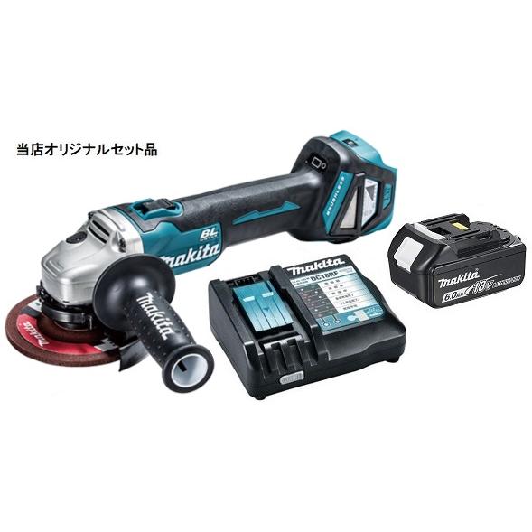 マキタ 充電式ディスクグラインダ GA512DZ+バッテリBL1860B+充電器 