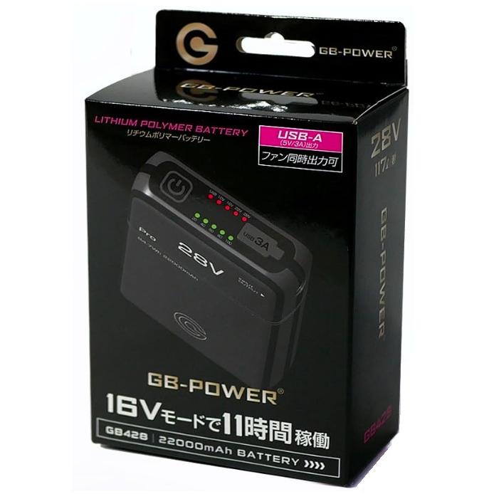 在 長信ジャパン GB428 28V バッテリー GB-POWER ファン付き作業