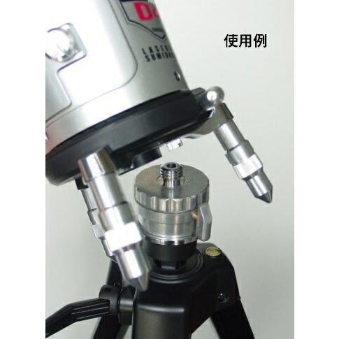 山真製鋸 ホールインワン H-1 レーザー墨出し器用 三脚水平接続アダプター 重量210g 寸法φ54xH50xW65mm  在庫 |  | 03