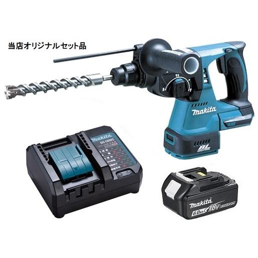 マキタ 充電式ハンマドリル 青 HR244DZK+バッテリBL1860B+充電器