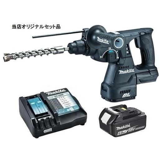 マキタ 充電式ハンマドリル 黒 HR244DZKB+バッテリBL1860B+充電器 