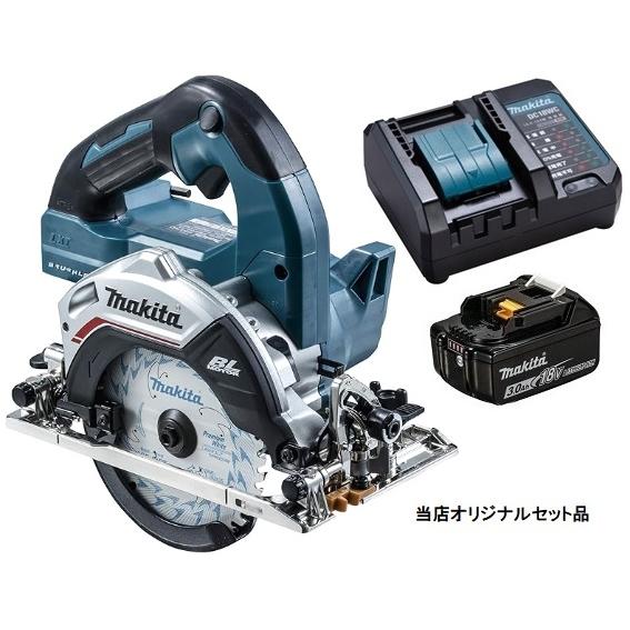 マキタ（makita） 充電式マルノコ 青 HS474DZ+バッテリBL1830B+充電器