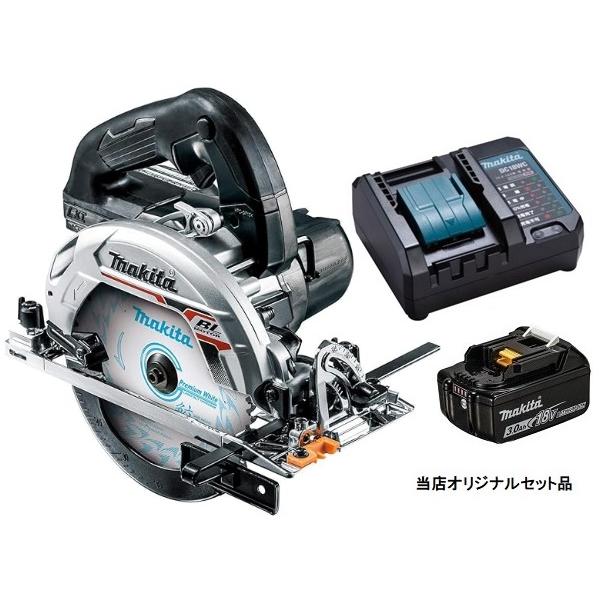 マキタ（makita） 165mm 充電式マルノコ 黒 HS631DZSB+バッテリ 
