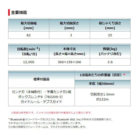マキタ 82mm充電式カンナ KP181DZ+バッテリBL1860B+充電器DC18WC マキタ 82mm充電式カンナ KP181DZ+バッテリBL1860B+充電器DC18WC