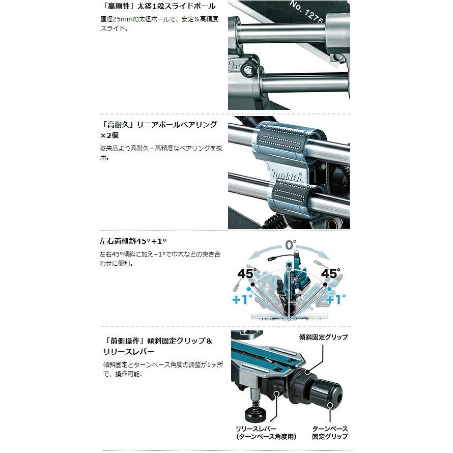 マキタ（makita） 充電式スライドマルノコ LS005GZ 本体+鮫肌