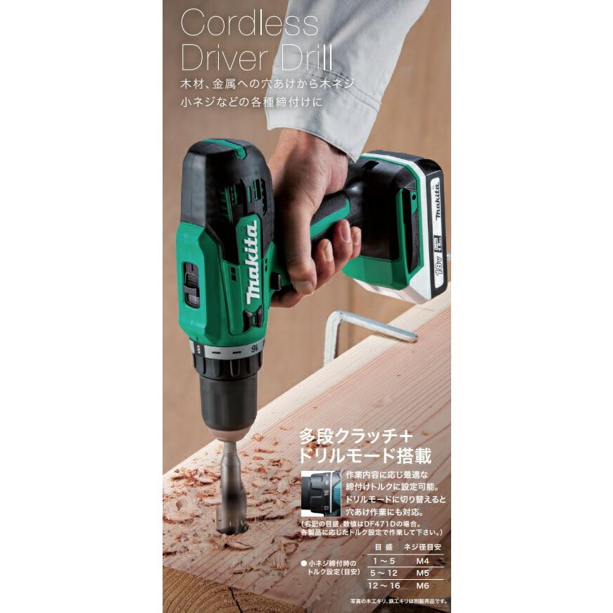 【中古】マキタ　充電式ドライバドリル18V　取扱説明書、ケース　【ハンズクラフト熊本けやき通り店】【店頭取引限定】 中古品】マキタ 18V用充電式インパクトドライバ 本体+ケース お買取り