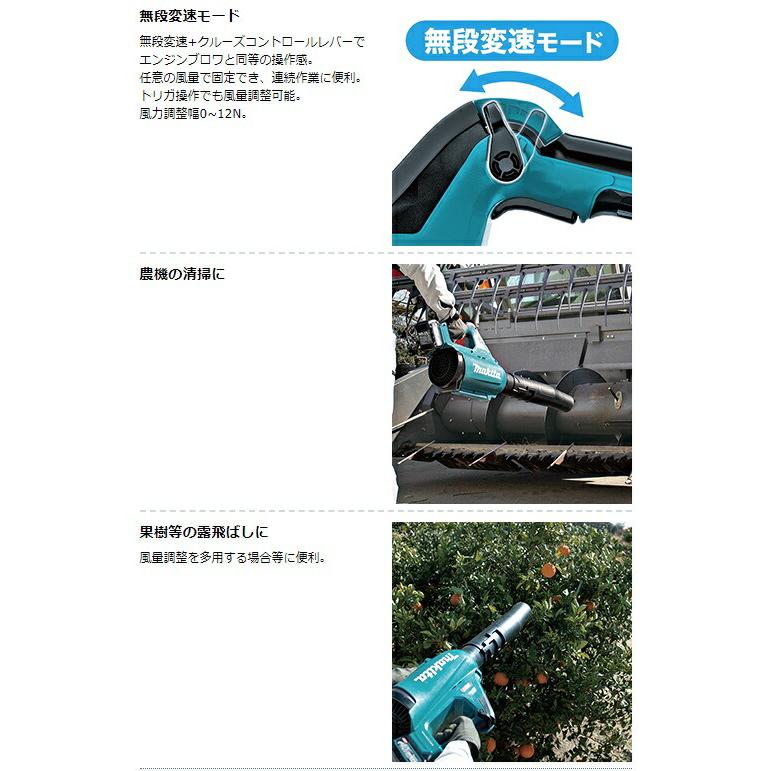 マキタ（makita） 充電式ブロワ MUB001GZ 本体のみ ブロワ機能のみ