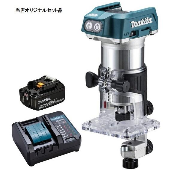 マキタ（makita） 充電式トリマ RT50DZ+バッテリBL1830B+充電器DC18WC
