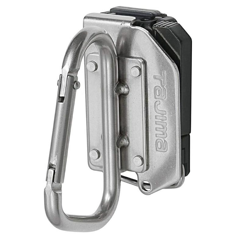 タジマ 着脱式工具ホルダー ステンレス製 カラビナ小 SFKHS-CS 製品重量230g 横滑り防止ストッパー付 260376 ' | 