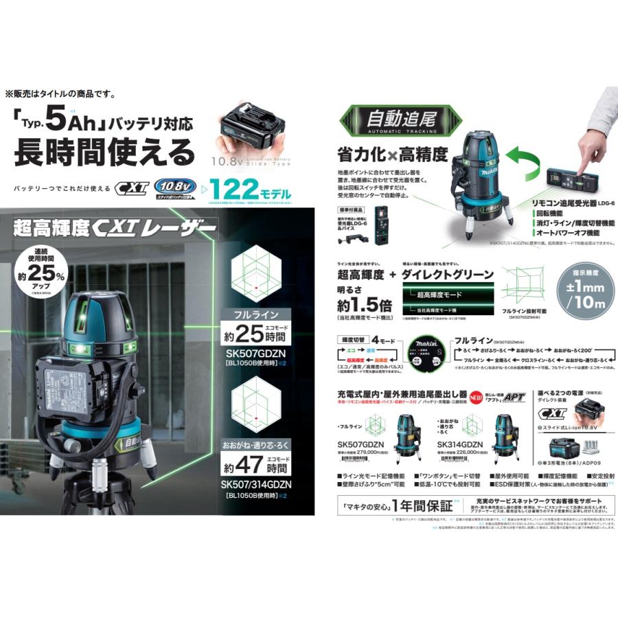 マキタ 屋内外兼用 自動追尾 墨出し器 SK507GD マキタ SK507GDZ 充電式屋内・屋外兼用墨出し器を【徹底解説】