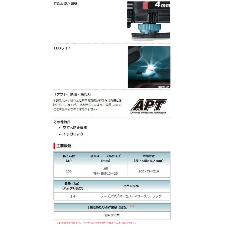 マキタ (マキタ) 充電式タッカ ST421DRG バッテリBL1860B+充電器 マキタ (マキタ) 充電式タッカ ST421DRG バッテリBL1860B+充電器