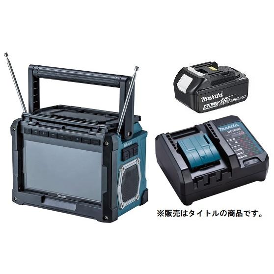 【18Vバッテリ付属】MAKITA/マキタ 充電式ラジオ付テレビ TV100 マキタ充電式ラジオ付テレビ TV100 本体のみ バッテリ、充電器