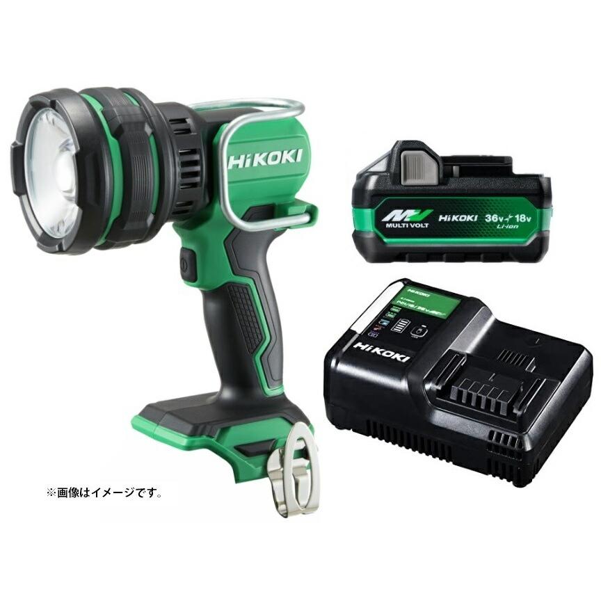 HiKOKI（ハイコーキ） コードレススポットライト UB18DH(NN)+バッテリBSL36A18X+充電器UC18YDL2 14.4V ...