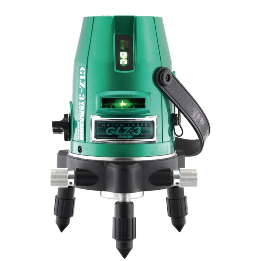 CAINZ-DASH】山真製鋸 レーザー墨出器 グリーンレーザー ＧＬＺ－３－Ｗ 縦１・横１ １９３×１２０ｍｍ GLZ-3-W【別送品】 | 測定・計測用品 通販 | ホームセンターのカインズ | 山真製鋸(Y'sGODJAPAN) グリーンレーザー墨出し器 フルセット GLZ-3-W | 墨出し器、レーザー墨出し器