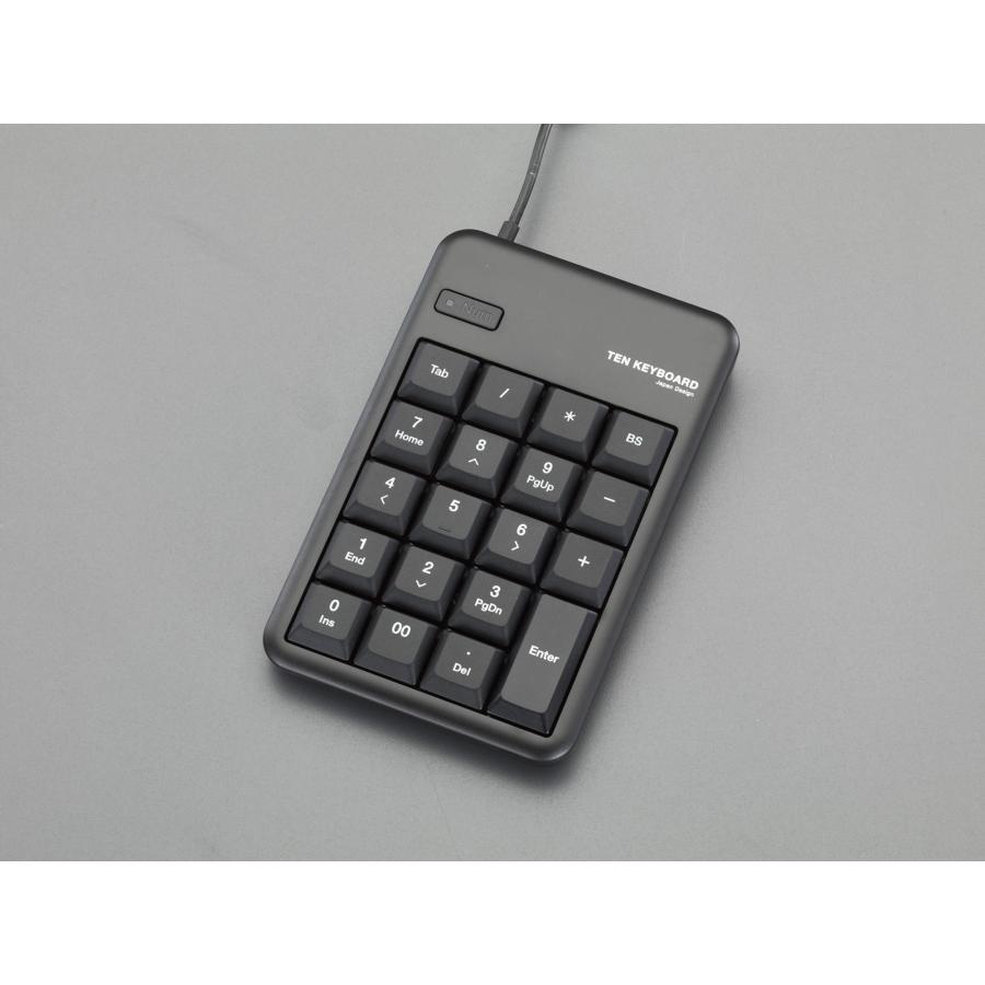 90x140x23.5mm テンキーボード(USB/黒)｜toolmeister-s｜02