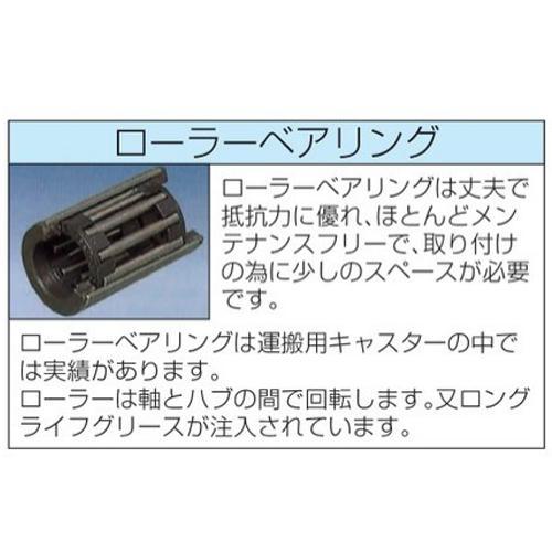 160mm キャスター(自在金具・後輪ブレーキ付) : ea986hy-4 : 機械工具