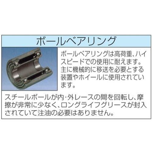 100mm キャスター(自在金具・後輪ブレーキ付)｜toolmeister-s｜02