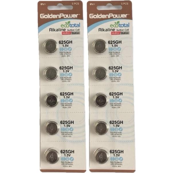 新品 625GH アルカリボタン電池10個セット/MR−9（HD）型代替品 電圧